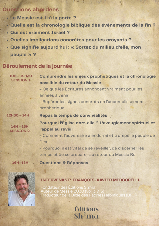 Israël et la fin des temps séminaire Crémieu 30 janvier 2026 2
