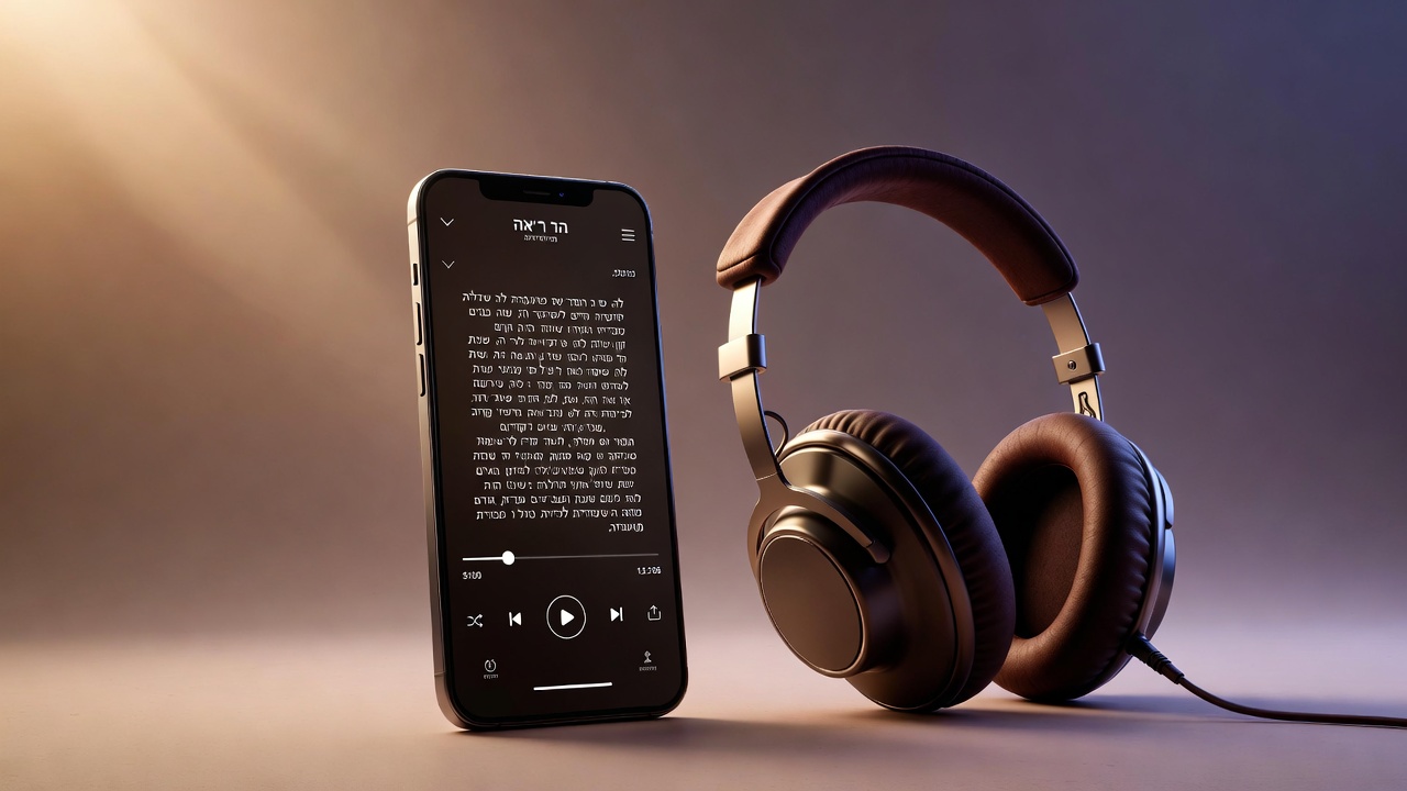 Livres audio - casque et téléphone